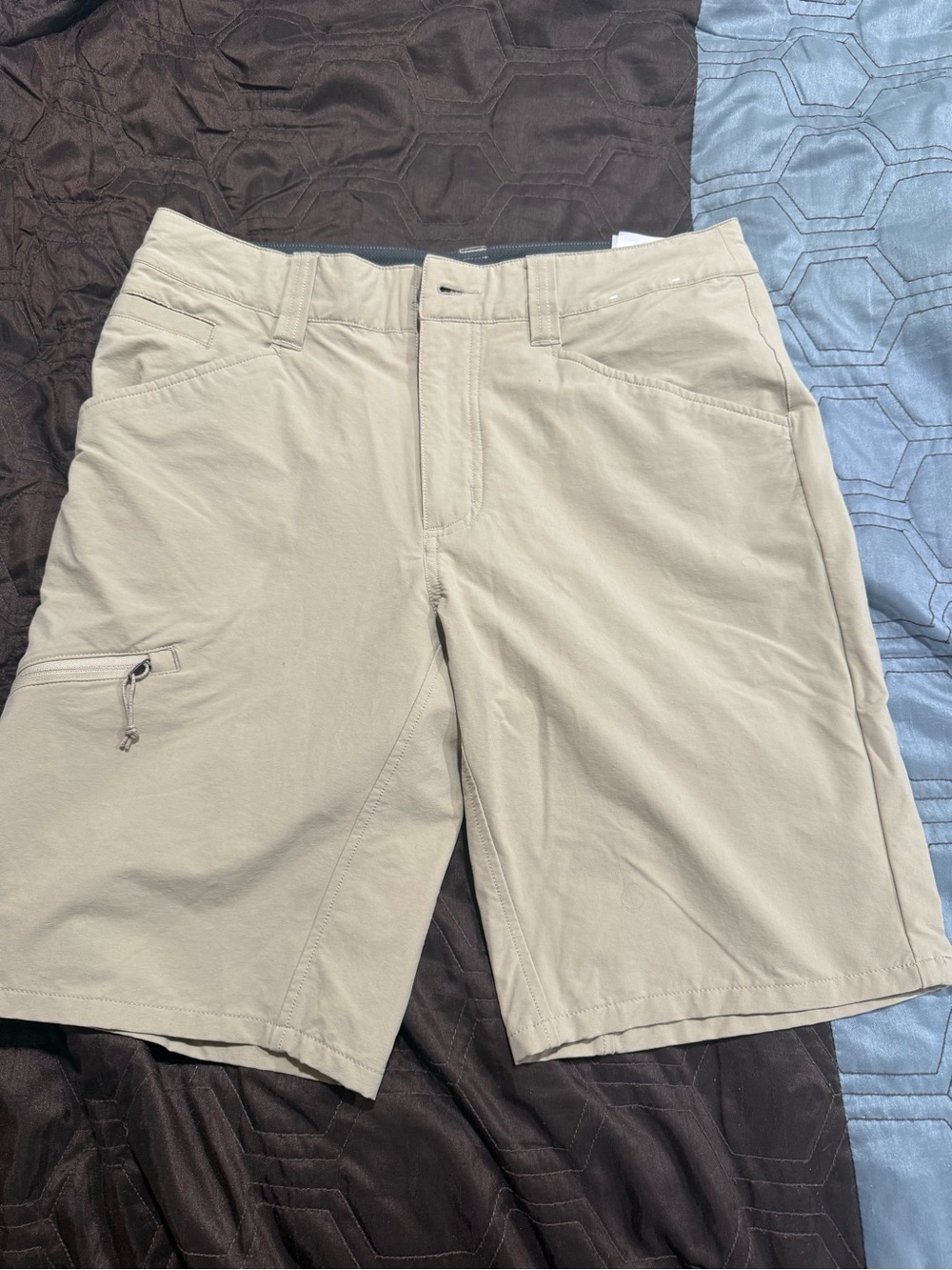 Patagonia Quandary Cargo Shorts Men's W30 Stretch Brown Hiking Performance